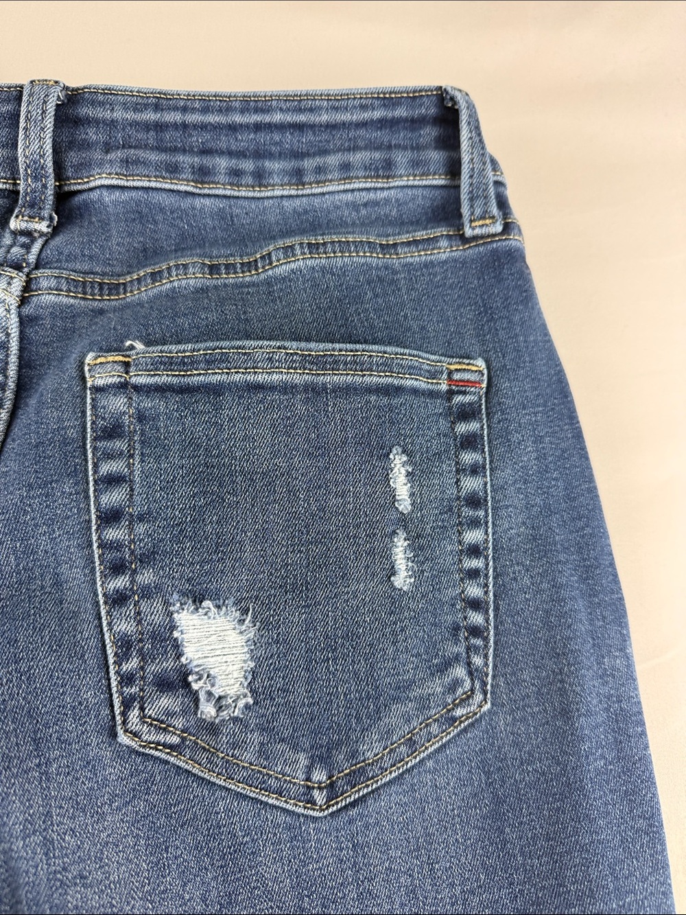 Edgely High Rise Relaxed Straight Jeans Sustainable Stretch Denim Size 10 - Picture 2 of 9